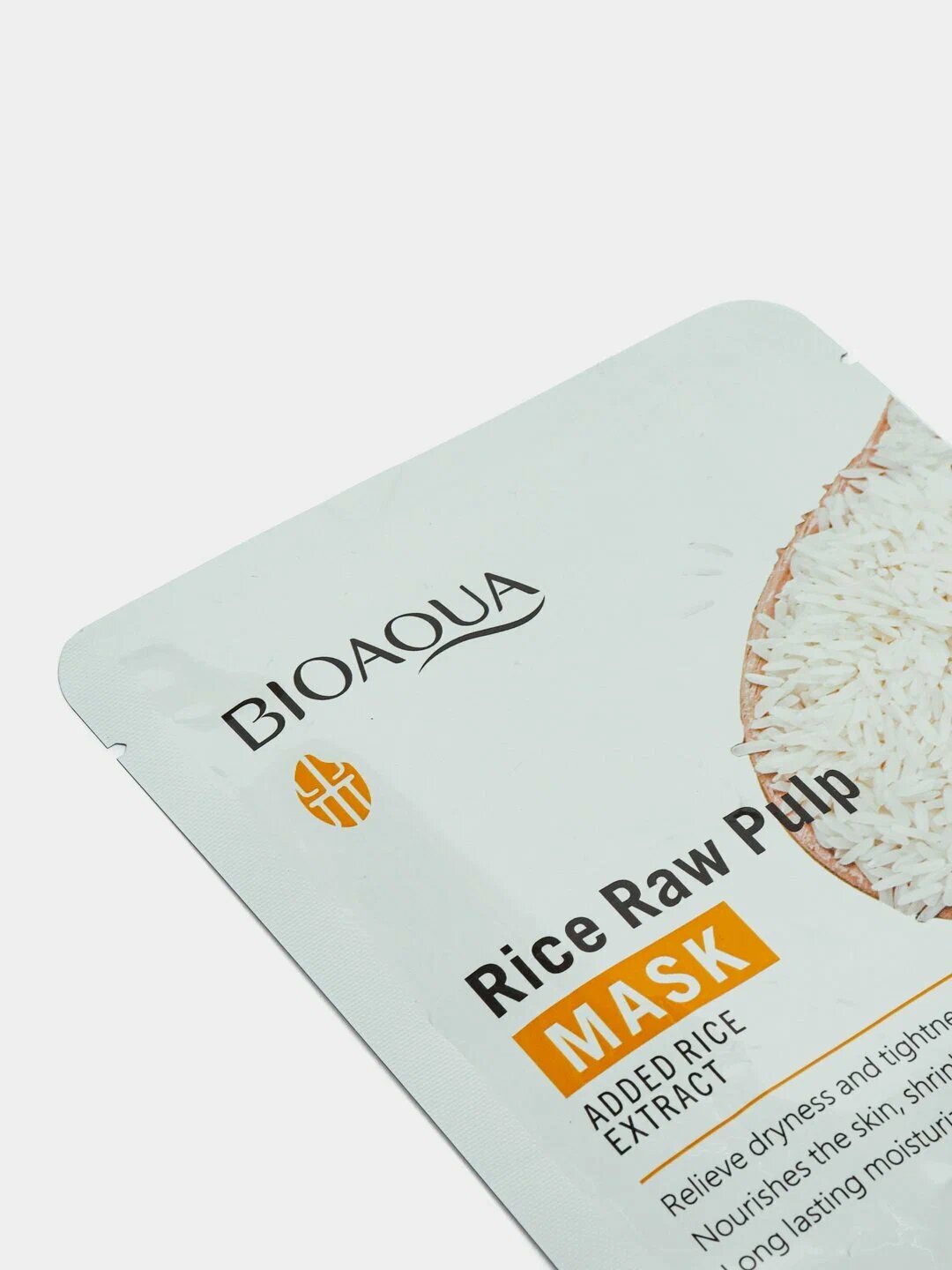Тканевая маска Bioaqua "Rice Raw Pulp", с экстрактом риса, для лица — фото 1