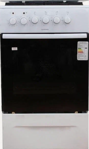 Изображение товара Плита комбинированная Leran GEC 3311W, газовая, 4 конфорки, электрическая духовка, белая