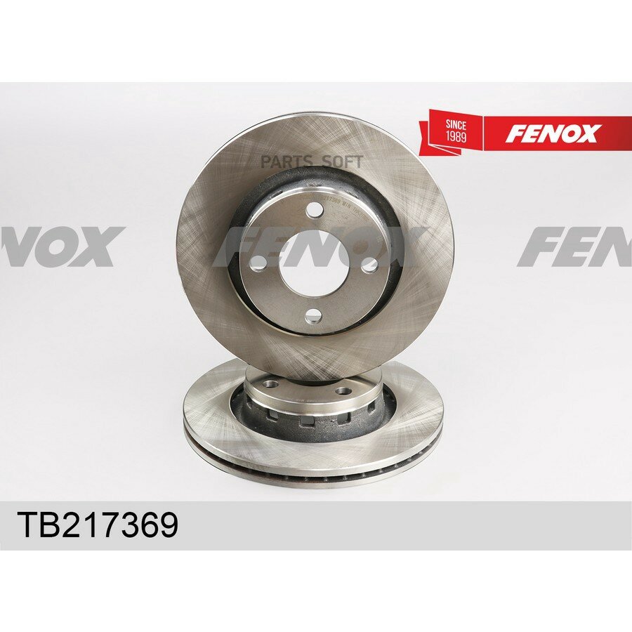 Диск торм. вен. пер. audi 80/avant 2шт FENOX TB217369