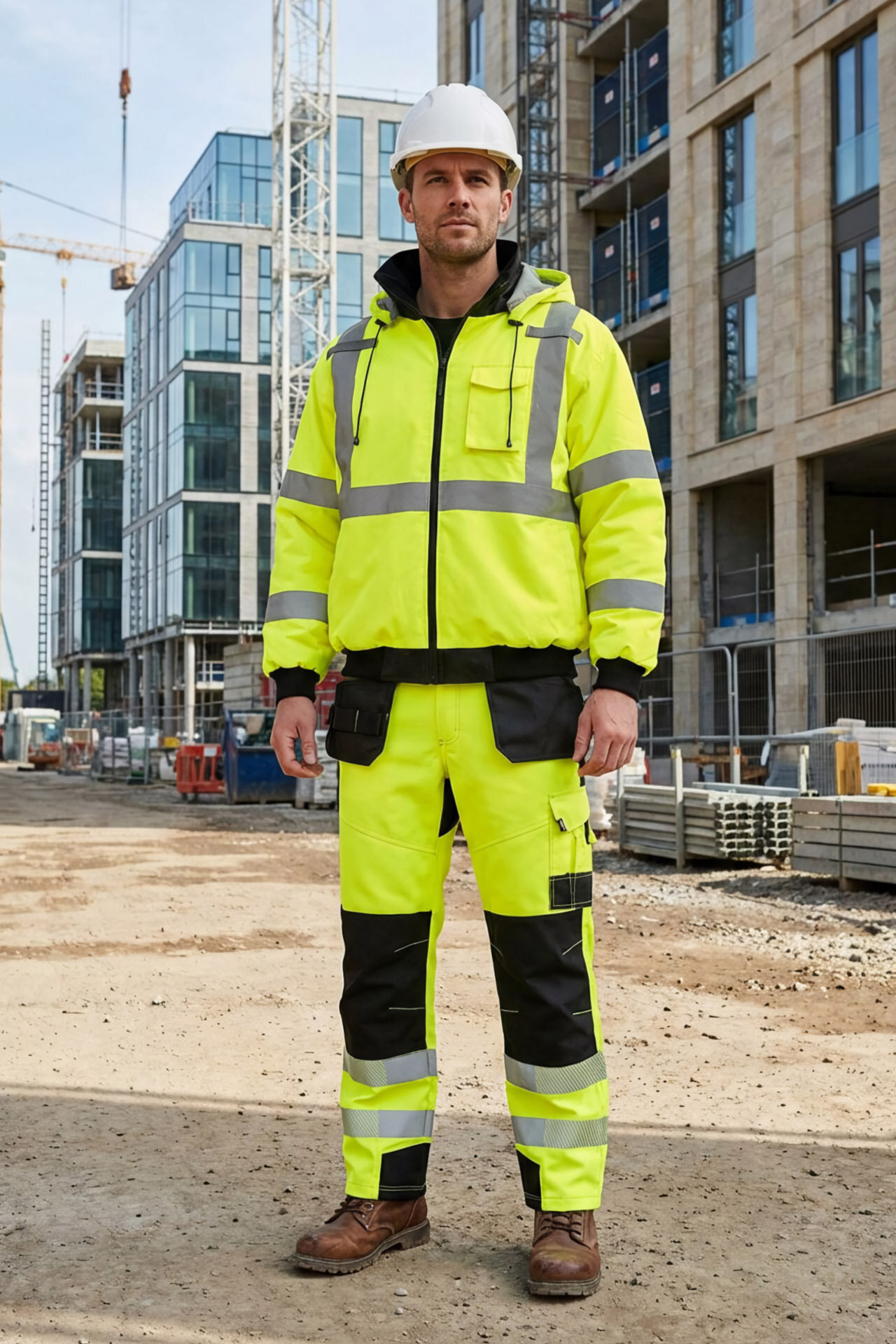 Куртка юнионворквеар Хай-Вис (UNIONWORKWEAR Hi-Vis) Рефлектор рабочая демисезонная