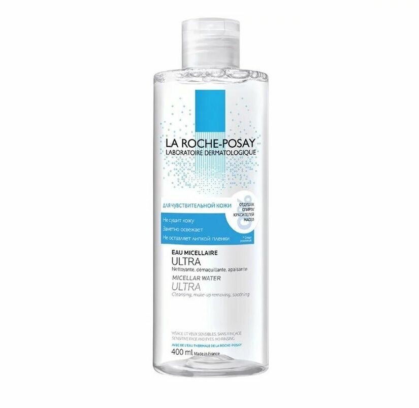 La Roche-Posay (Ля Рош позе) Ultra Sensitive Мицеллярная вода для чувствительной и реактивной кожи, 400 мл