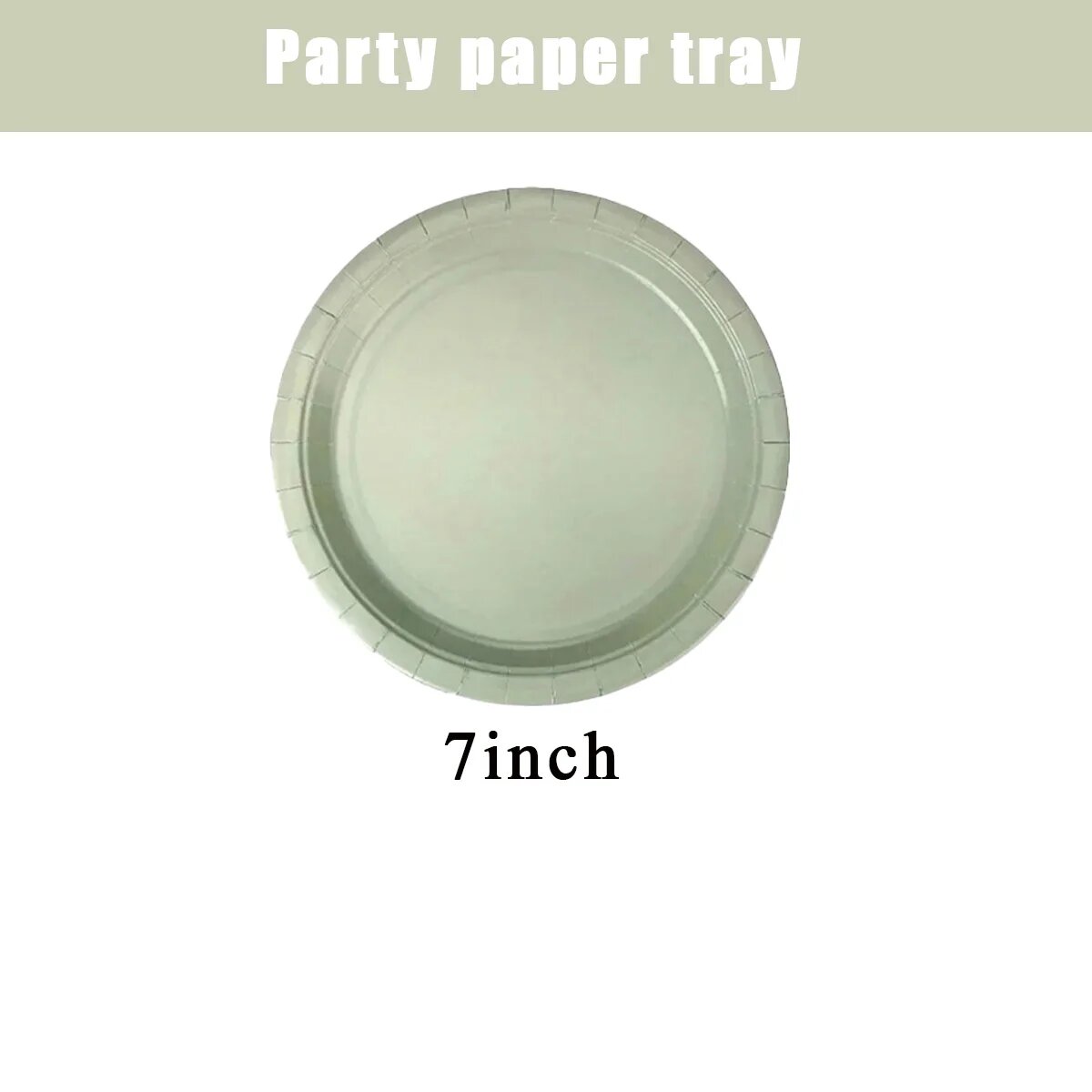 Одноразовая посуда Shanfai Green для детей 10pcs 7in plate