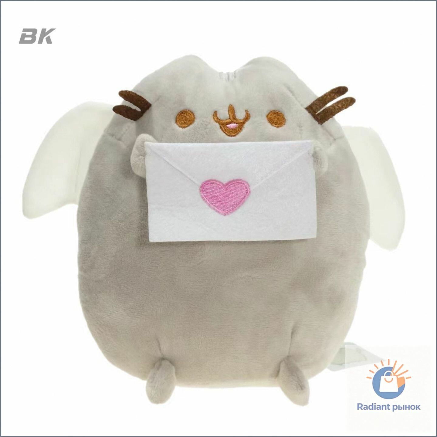 Мягкая игрушка "Pusheen the Cat" (Кот Пушин) с мороженое 15 см