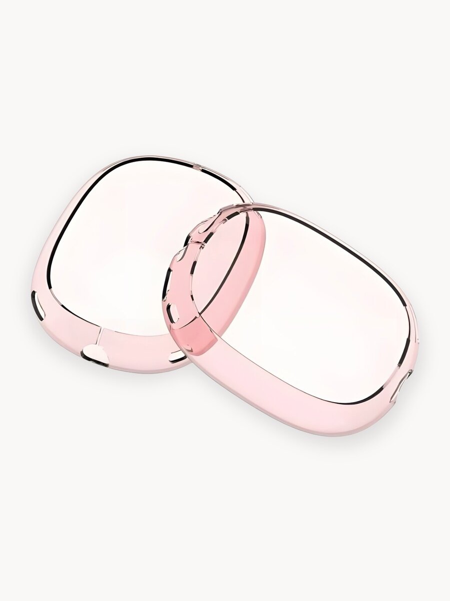 Чехлы накладки для AirPods Max силиконовые розовые противоударные