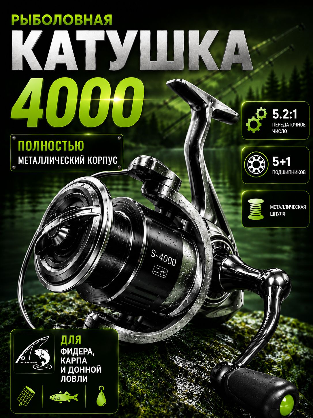 Катушка, диаметр катушки: 30 мм