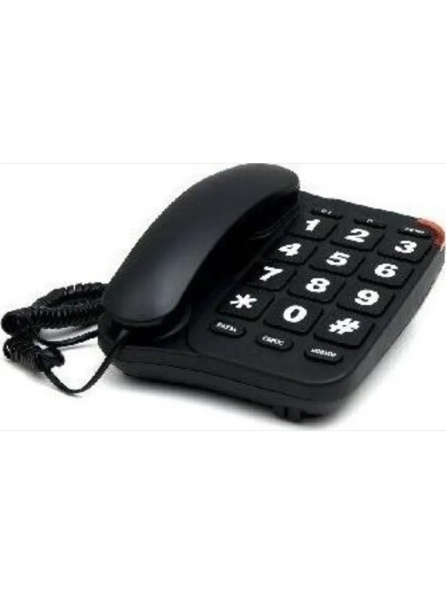 Телефон проводной 545/08 BLACK Черный