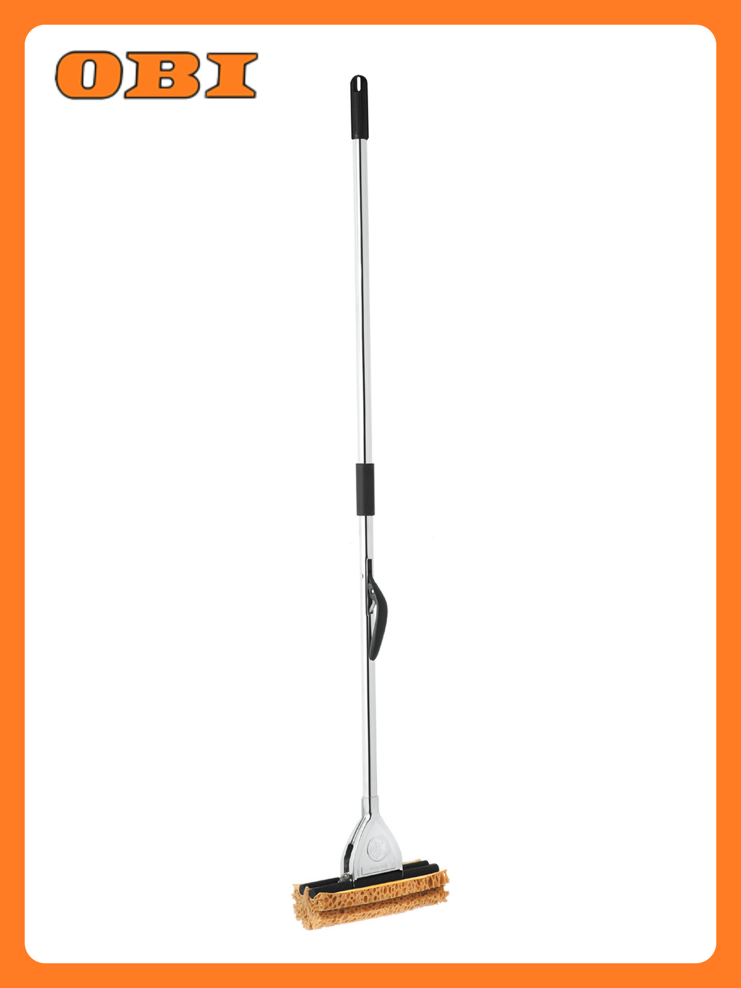 Швабра Apex FR10509  самоотжимная  губка  металл  серебристая