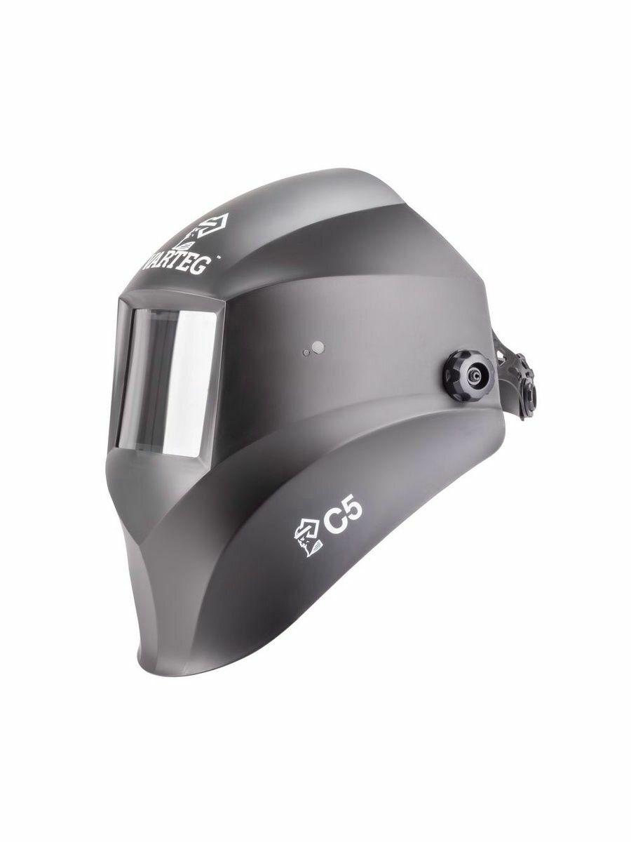 Маска сварщика VARTEG "чёрная" со стеклом С5 — фото 1