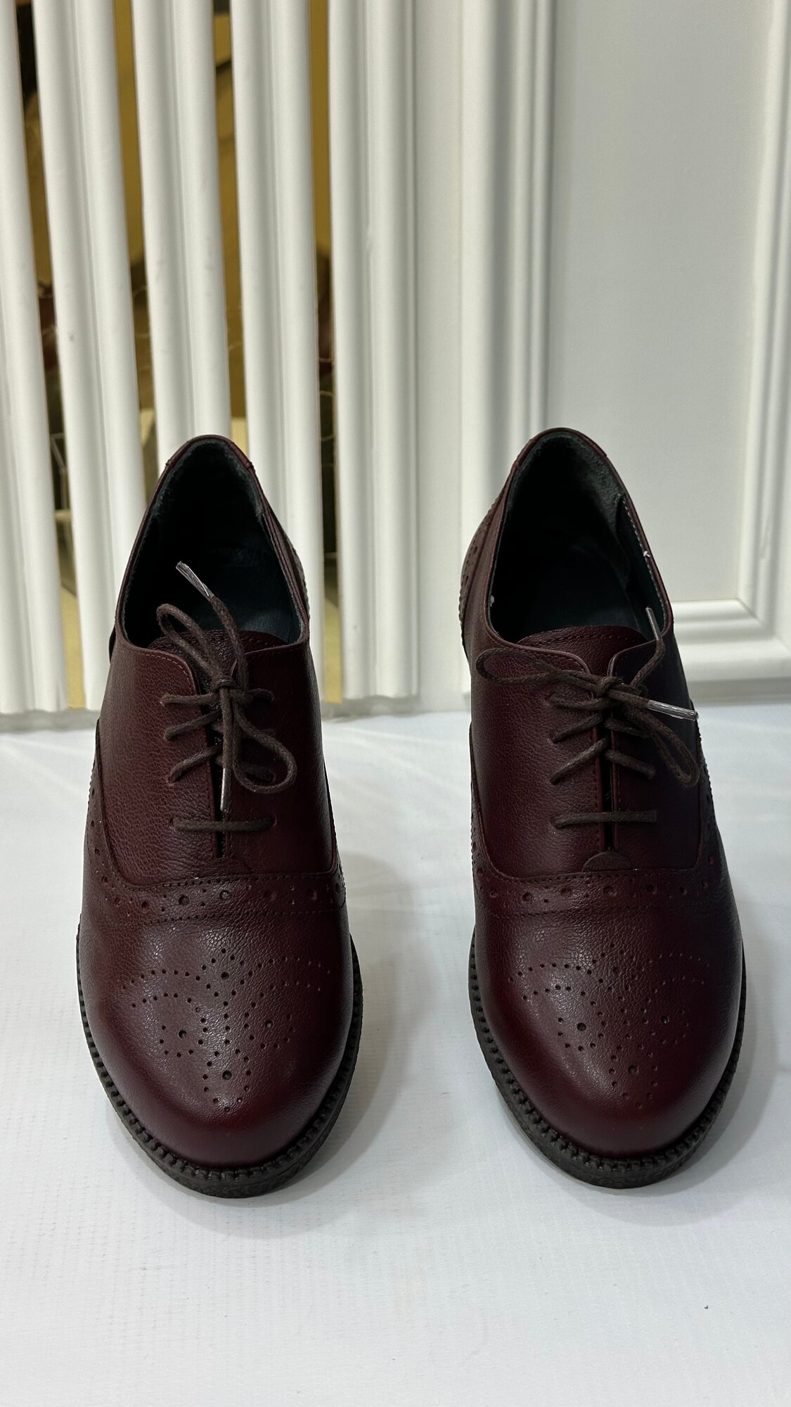 Лоферы  36 40, размер 37, бордовый — фото 1