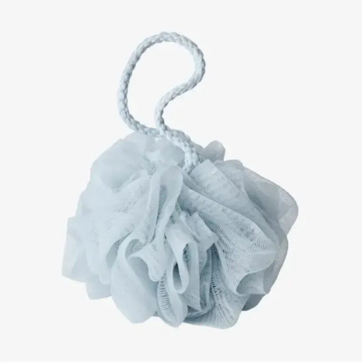 Мочалка для душа отшелушивающая , голубой цвет, Европейский стандарт качества