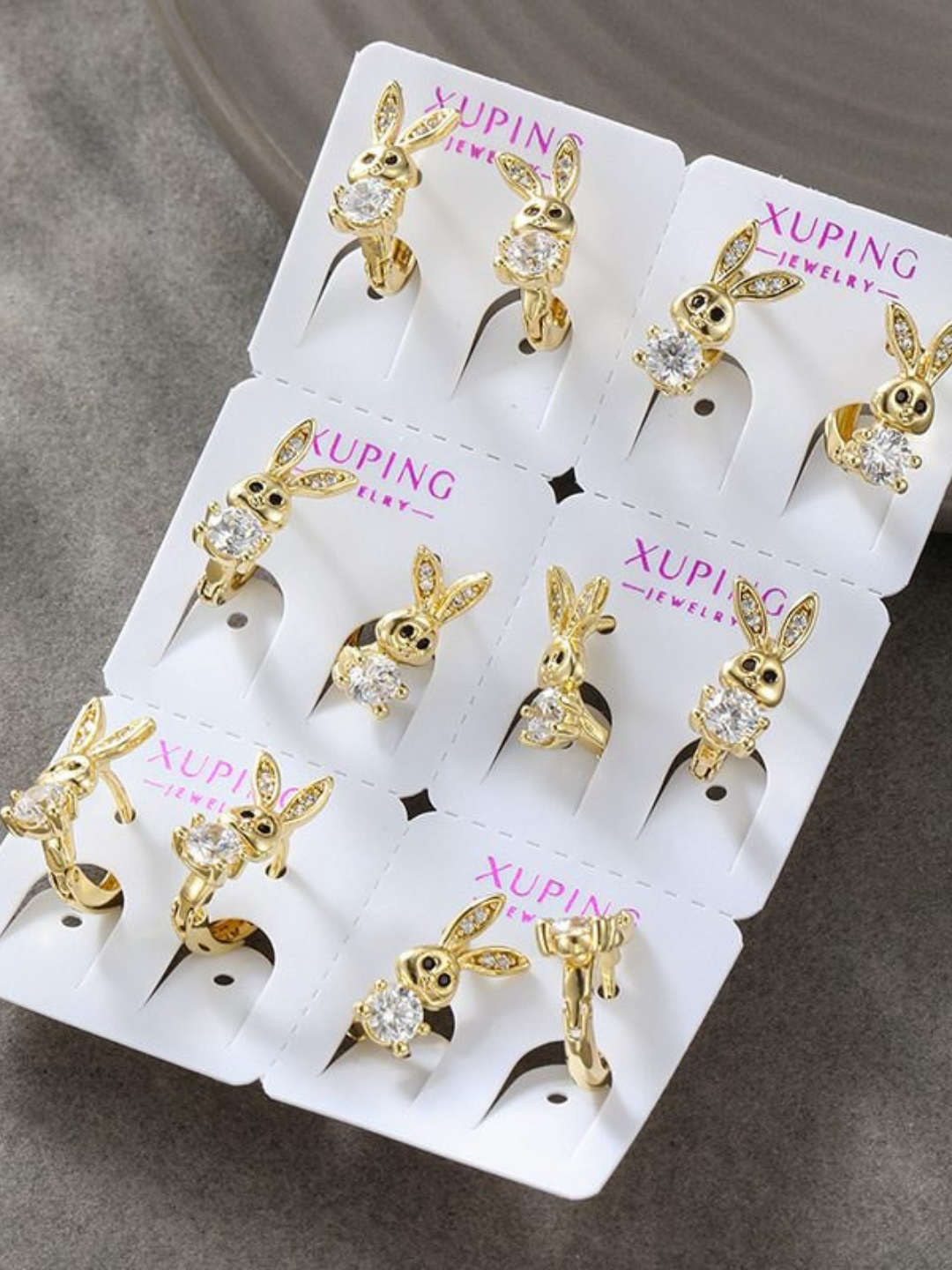 Серьги клаймберы, Swarovski Zirconia, размер 10 мм, yellow — фото 1