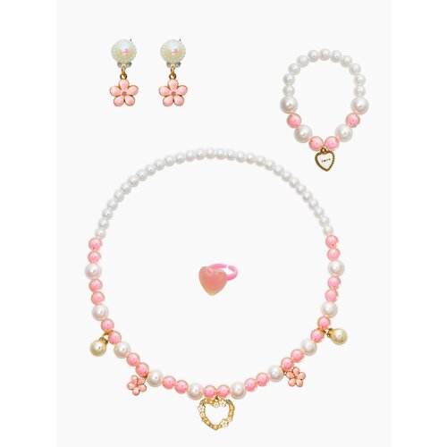 Комплект украшений Выбражулька белыйрозовый 593₽