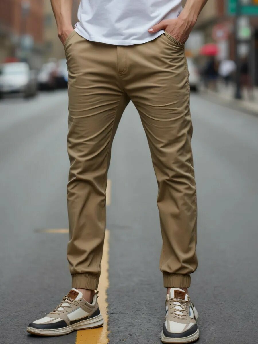 Брюки джоггеры EBSH мужские джоггеры без карманов на резинке