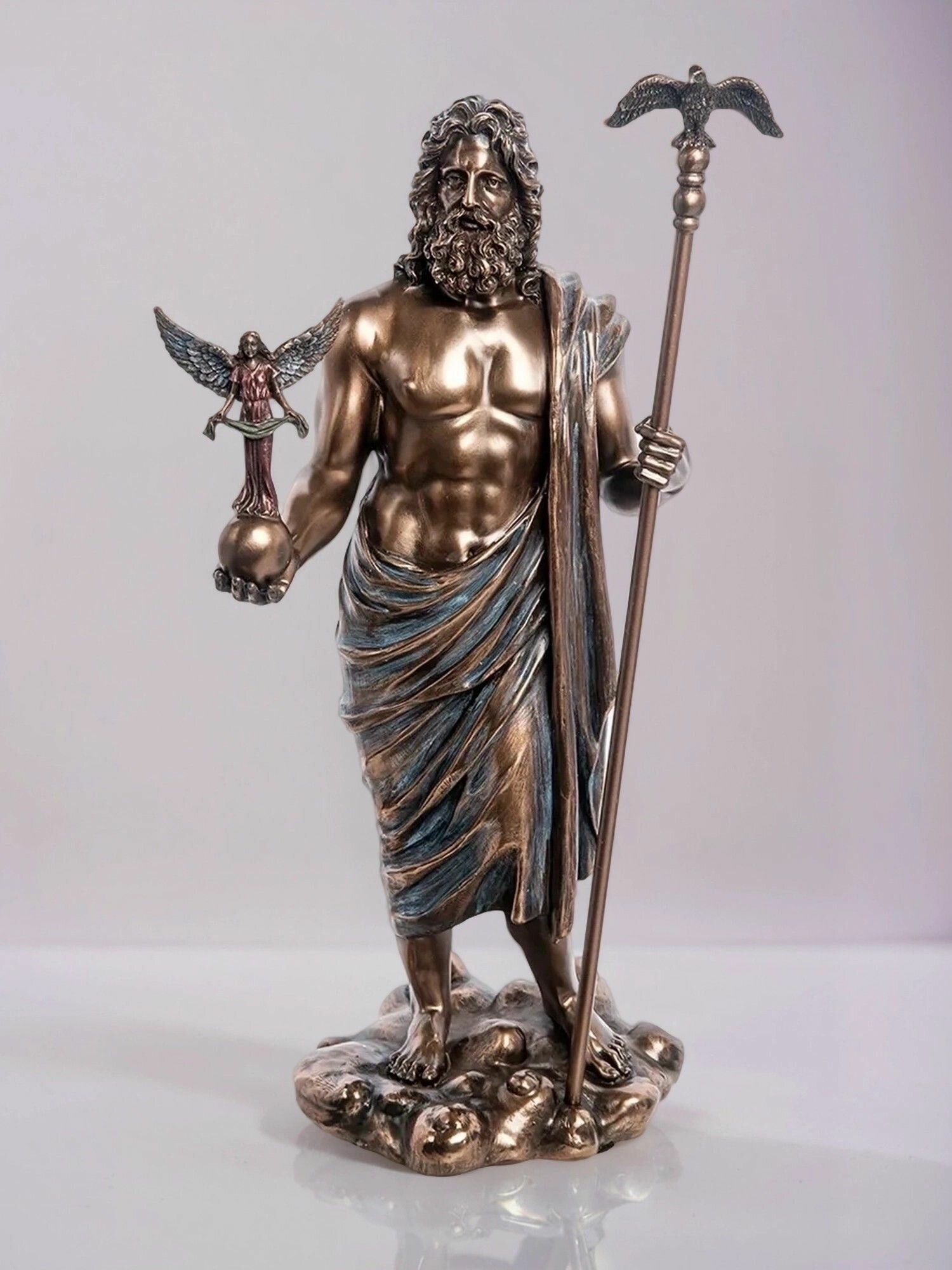 Статуэтка Зевс Громовержец, 30.5*10*13.5 см, материал полистоун — фото 1