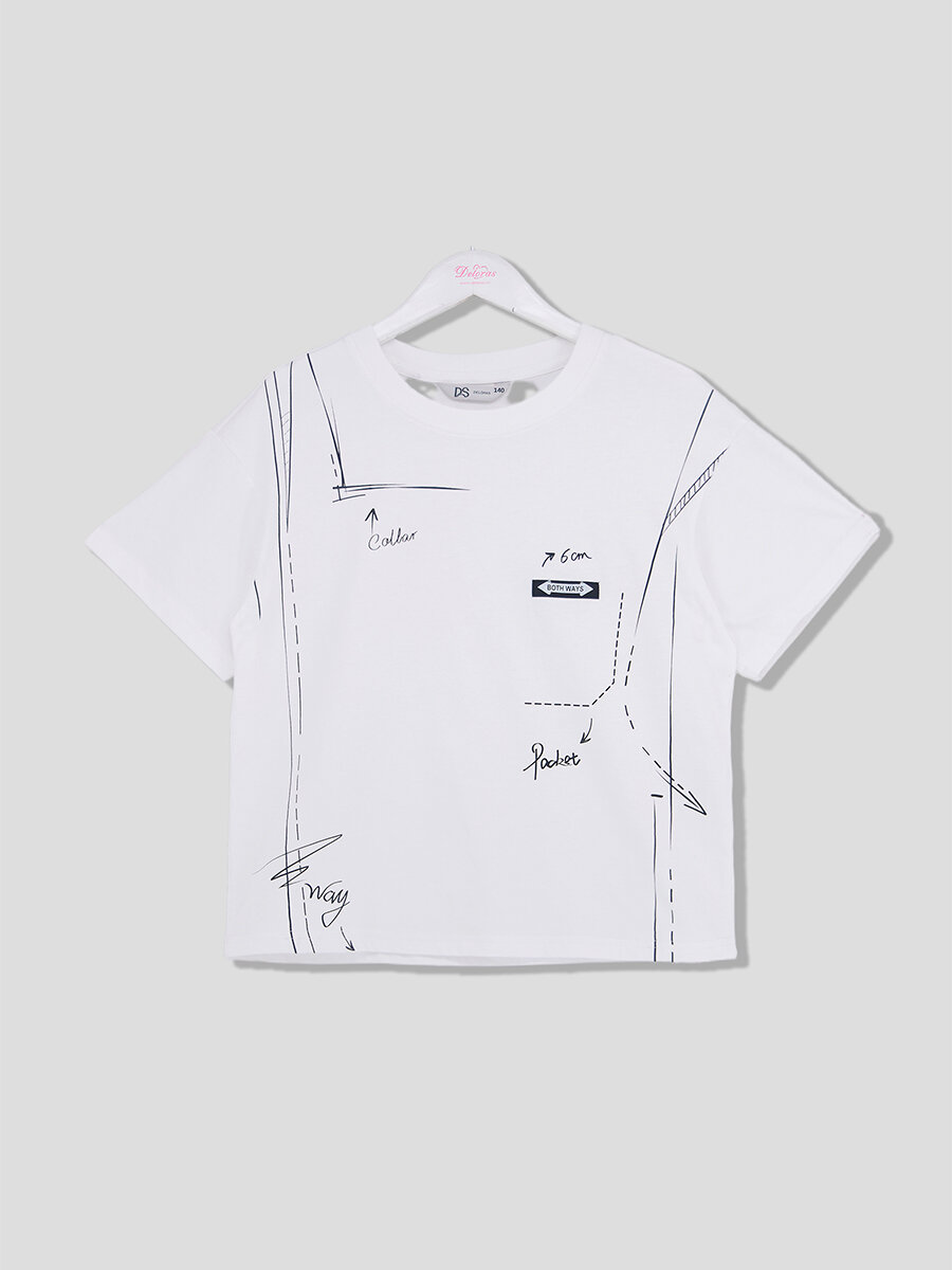 Футболка Deloras, Белый, 170 — фото 1