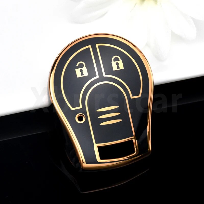 Брелок для ключа Nissan черный 2button