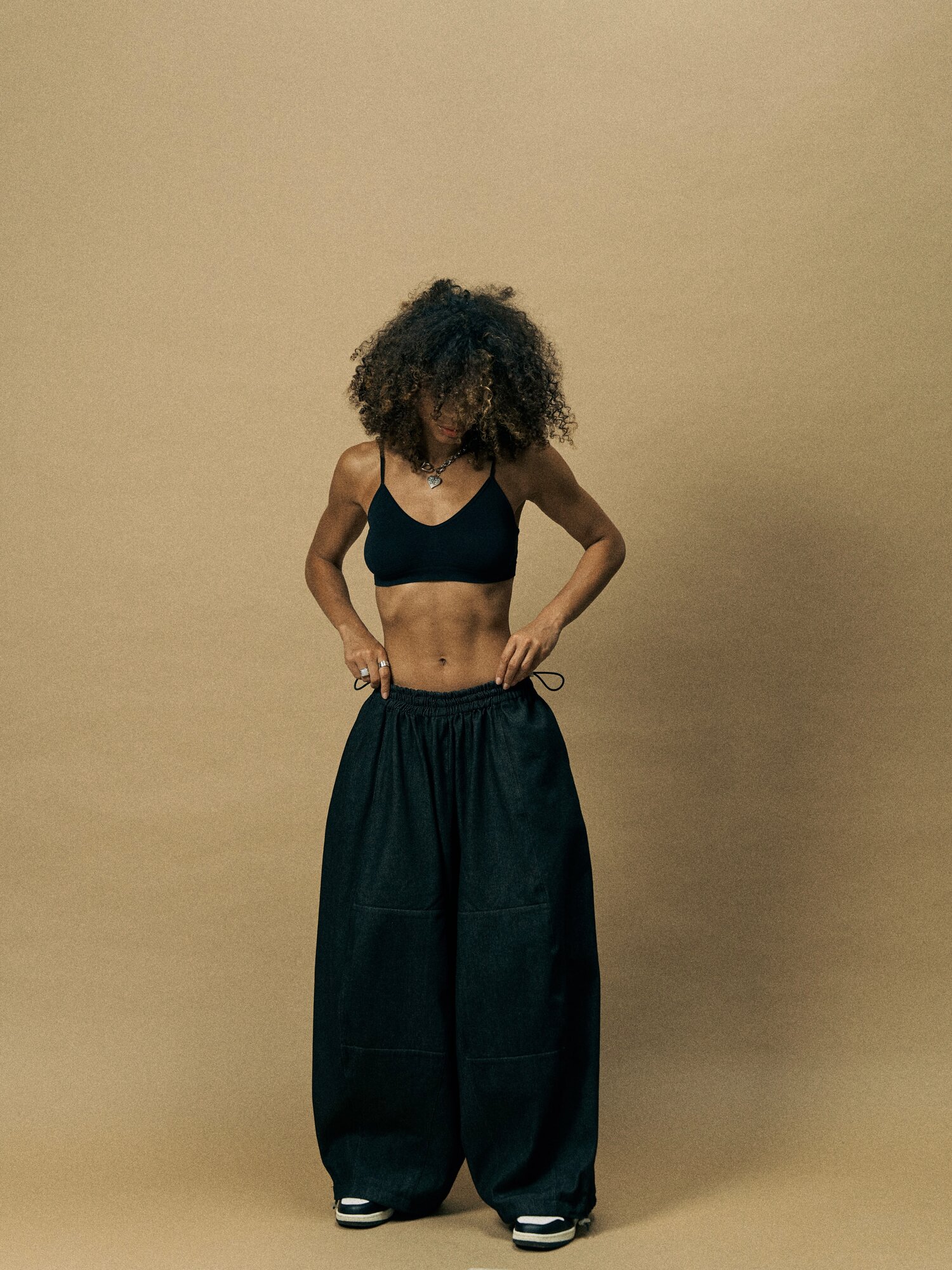 Брюки багги Широкие Унисекс "Wide Black Pants"