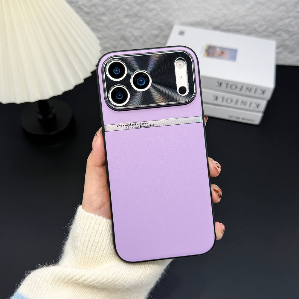 Чехол для Apple iPhone 17 Pro Max / Айфон 17 Про Макс, soft touch, чехол-кардиомонитор, искусственная кожа, защита камеры, ударопрочный, усиленные углы, Apple, Apple iPhone 17 Pro Max, purple,