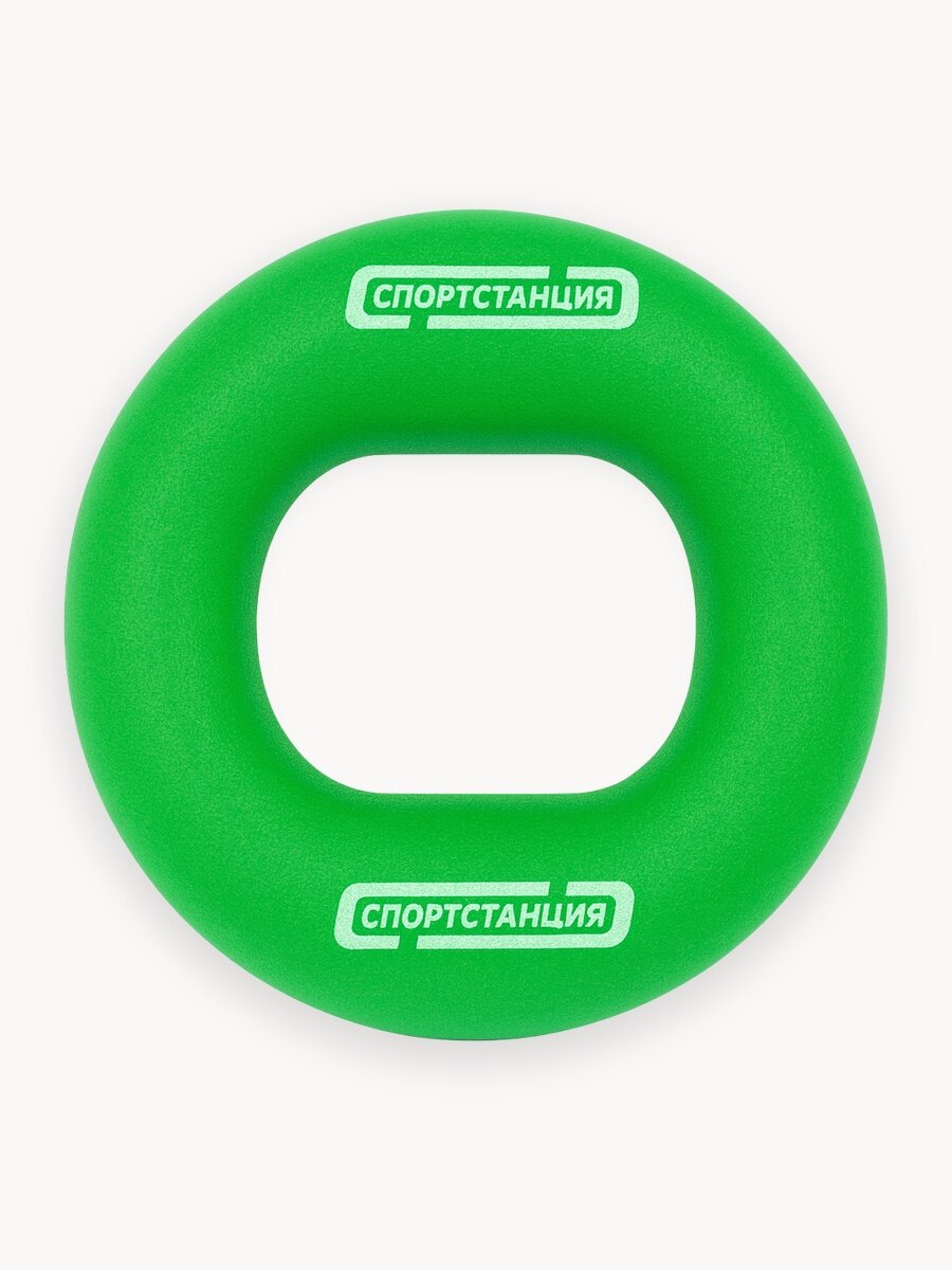 Эспандер кистевой кольцо "Спорт Станция" нагрузка 20-30 кг зеленый