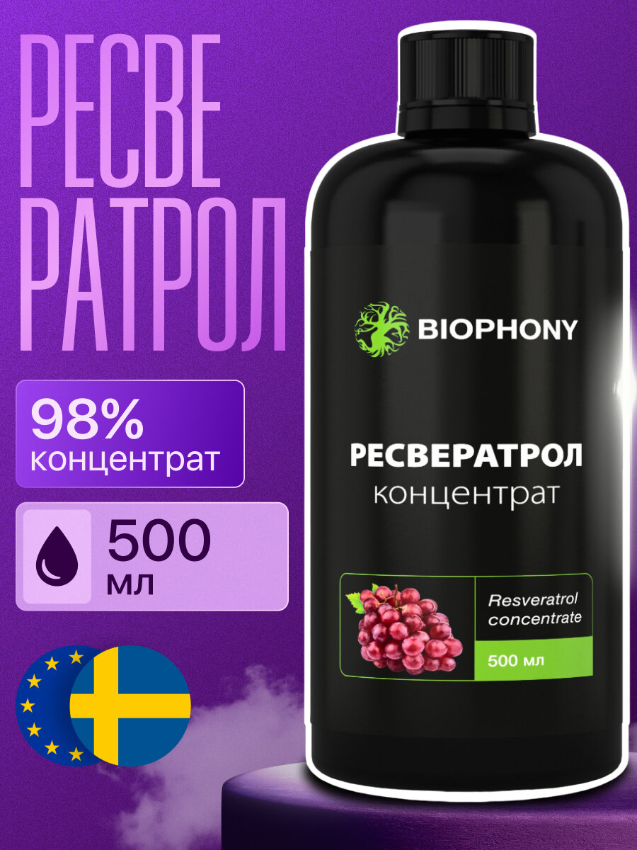 Ресвератрол концентрат, витамин С, янтарная кислота, dmae комплекс