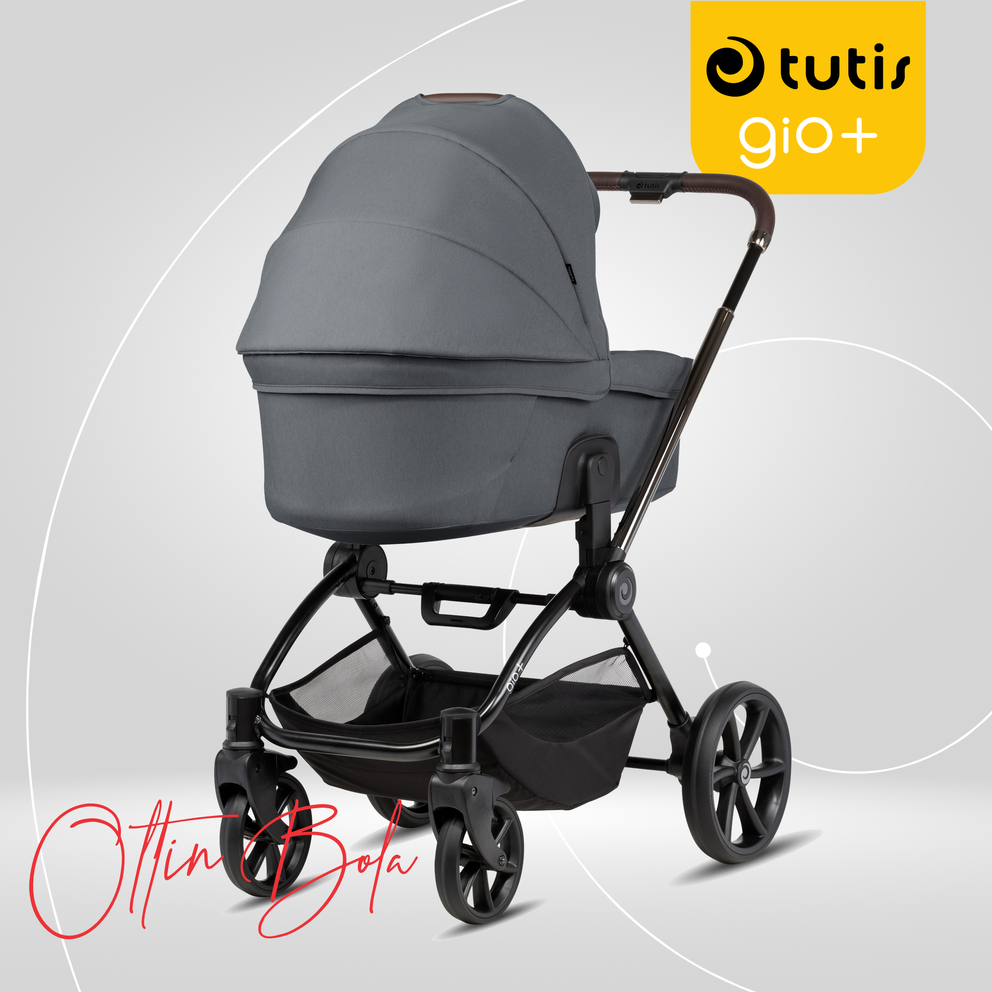 Коляска детская Tutis "GIO+", универсальная, 2 в 1, 143133 GRIGIO — фото 1