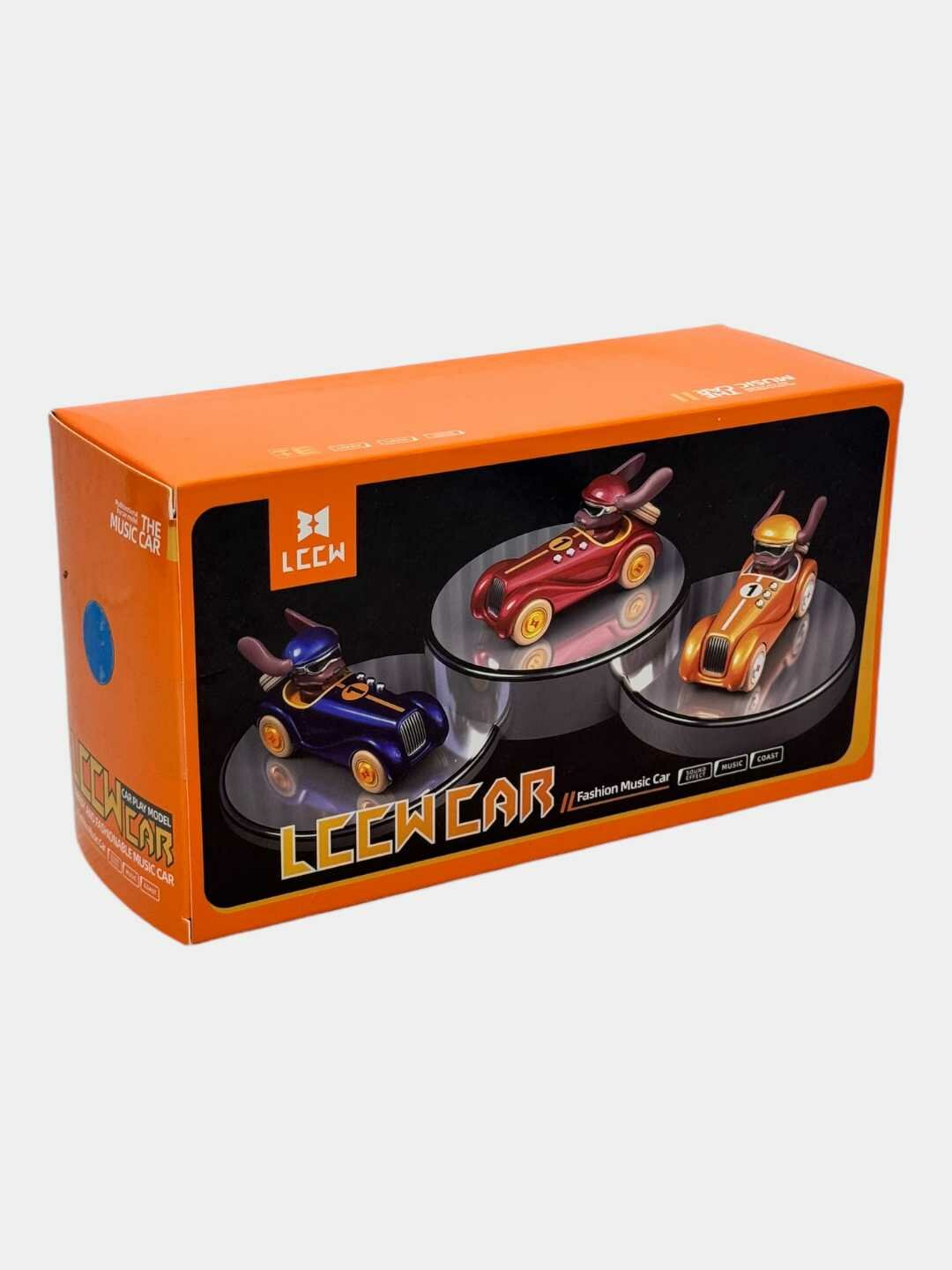 Ретро машинка Art. 9001B, Винтажный дизайн с собачкой, Для детей от 3 лет, Развивает моторику Код. 26100