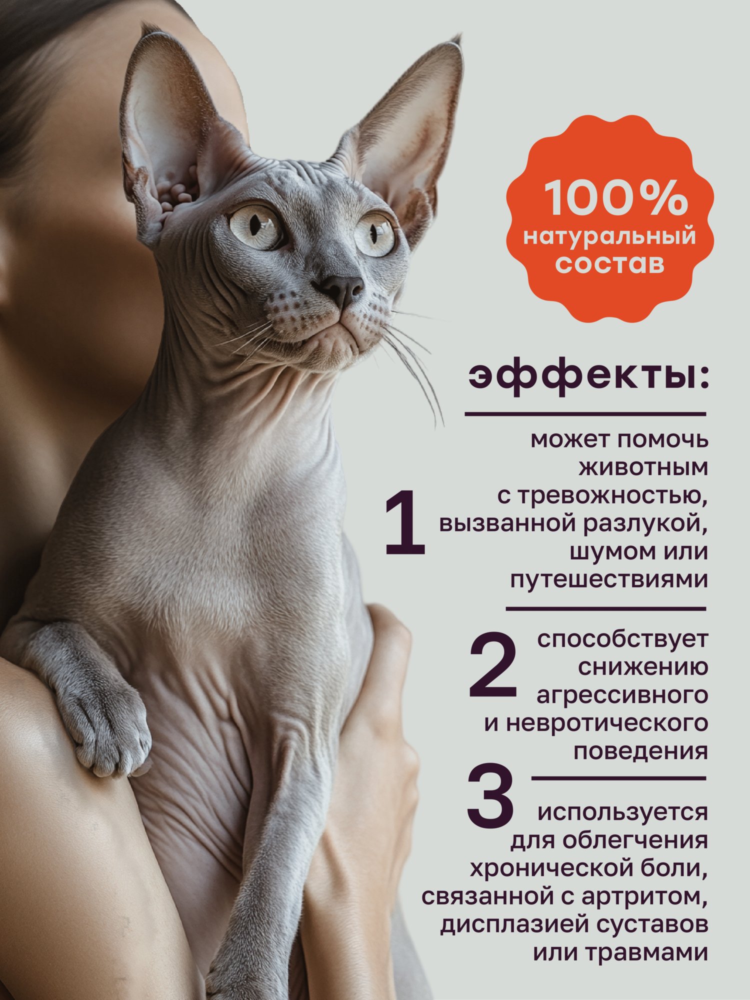 Масло MotherPlant с экстрактом CBD для животных собак и кошек 600 мг (2%) 30 мл — фото 1