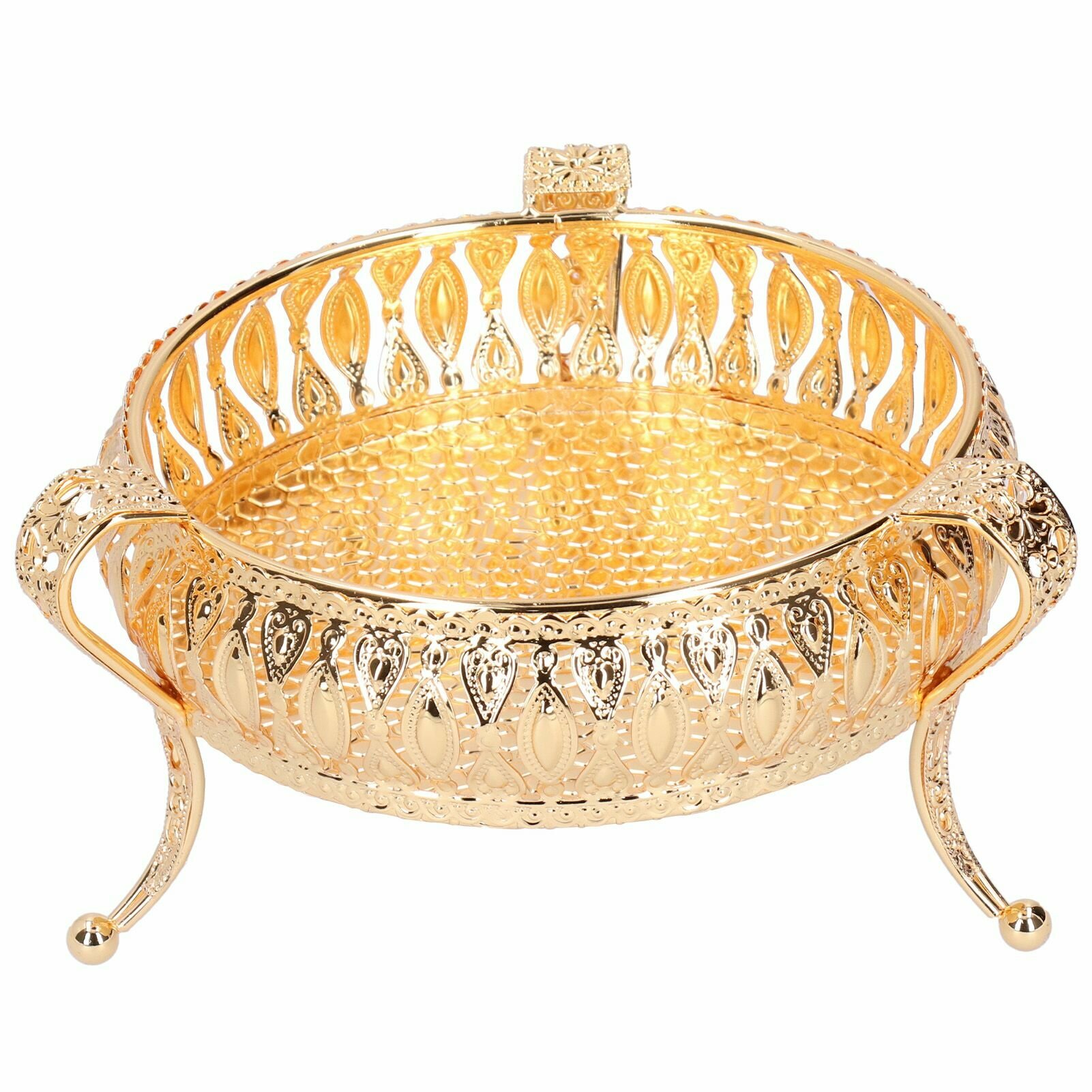 Металлический поднос для фруктов, круглые закуски, небольшие ювелирные изделия, многофункциональные украшения для дома