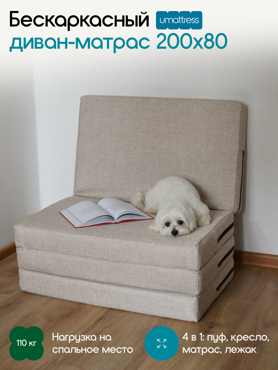 Диван-кровать 80х200 раскладной детский диван диван трансформер для кухни для балкона серый