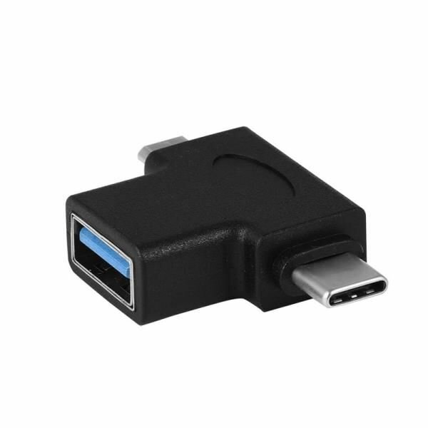 Переходник Type-C USB 3.0 Af -> USB-C+micro-B (ORIENT UC-302) — фото 1