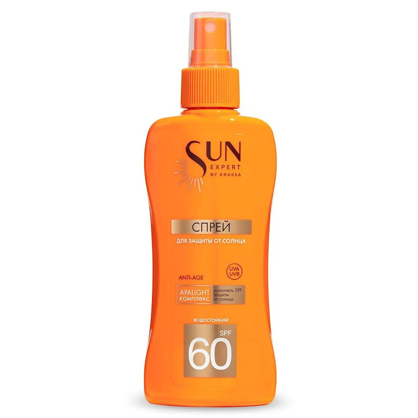 Солнцезащитный спрей KRASSA "Sun Expert", SPF60, для Anti-Age, 180 мл