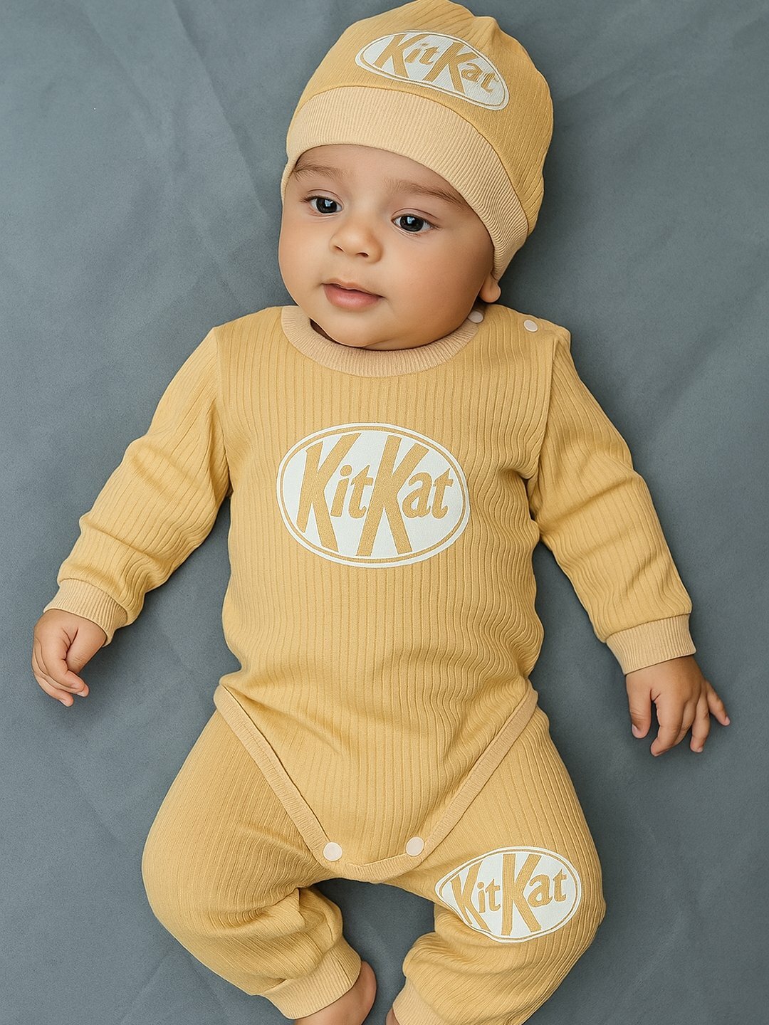 Комплект одежды , размер 2, бежевый