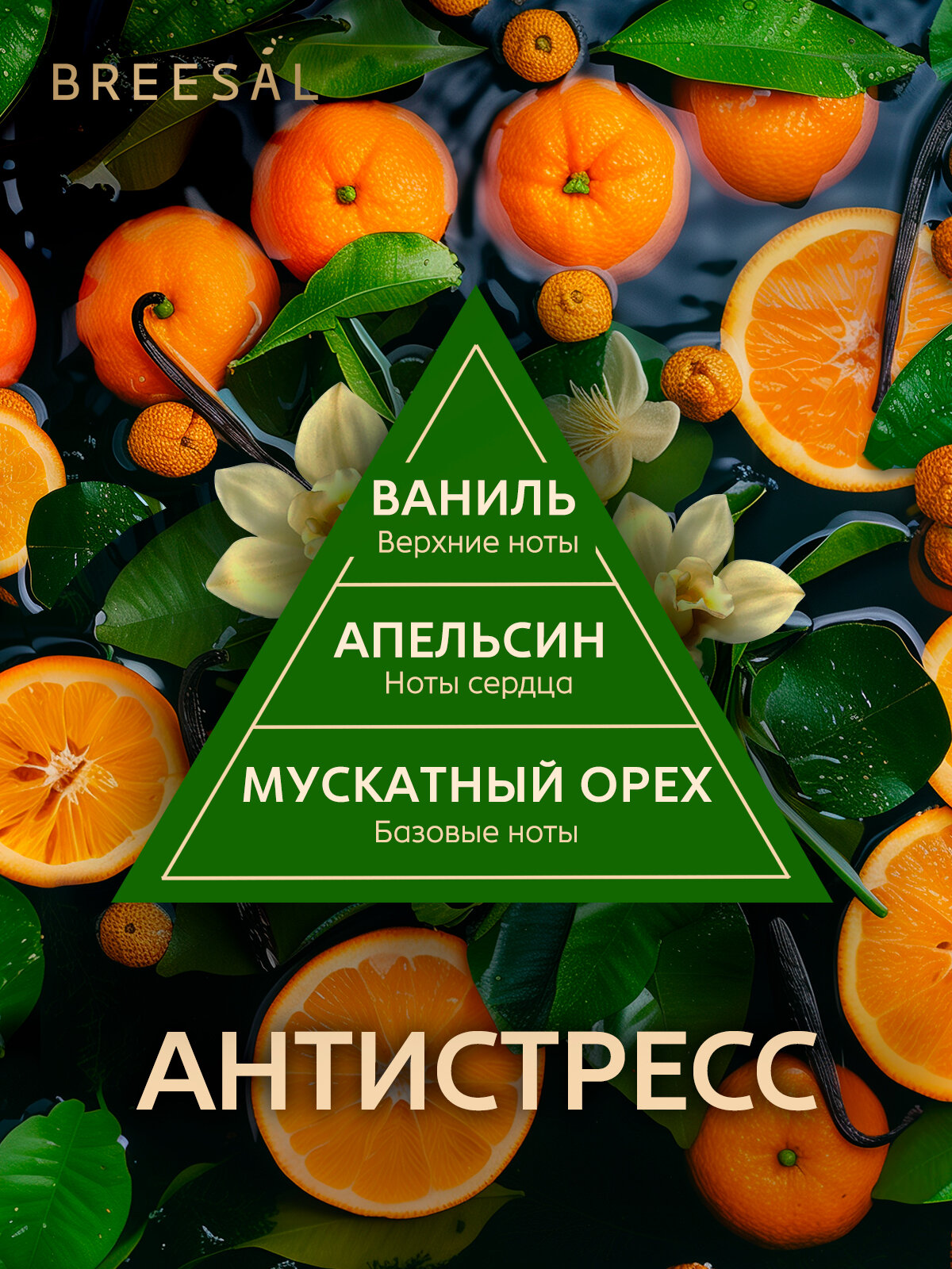 Диффузор ароматический для дома, ароматизатор с палочками Breesal Arome Sticks Антистресс 70 мл, Набор 2 шт. — фото 1
