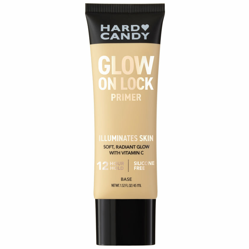Hard Candy Glow On Lock Primer — Осветляющая основа под макияж с витамином C и естественным сиянием кожи