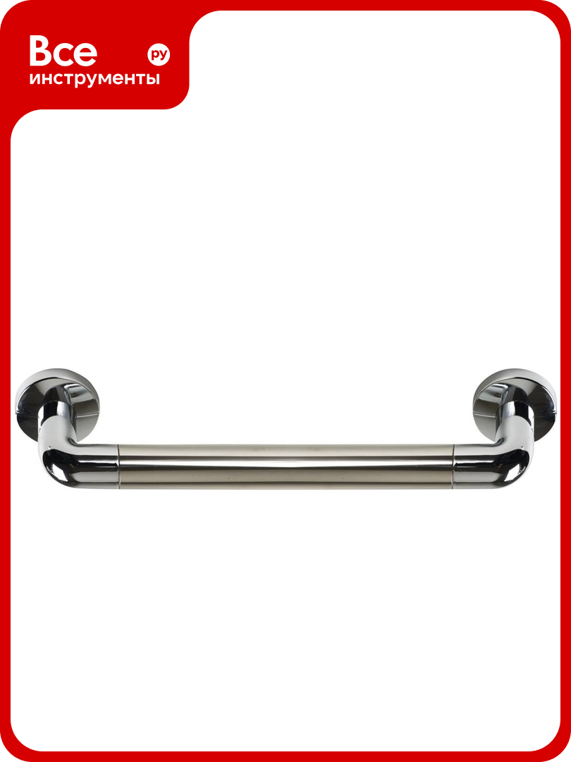 Поручень настенный PRIMANOVA 670 мм хром алюминий пластик M-KV11-18
