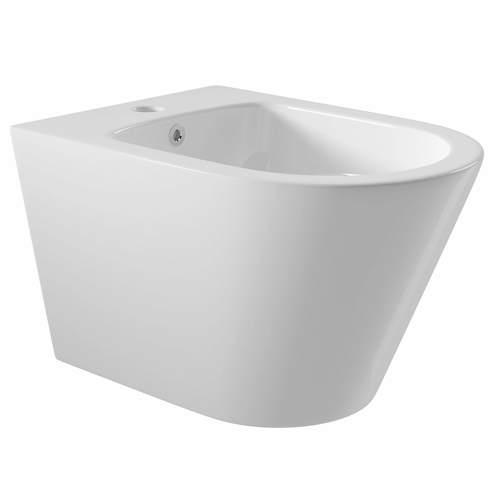 Биде Aqueduto CONE CON0310 подвесное 52.5х36.5 см белый глянцевый