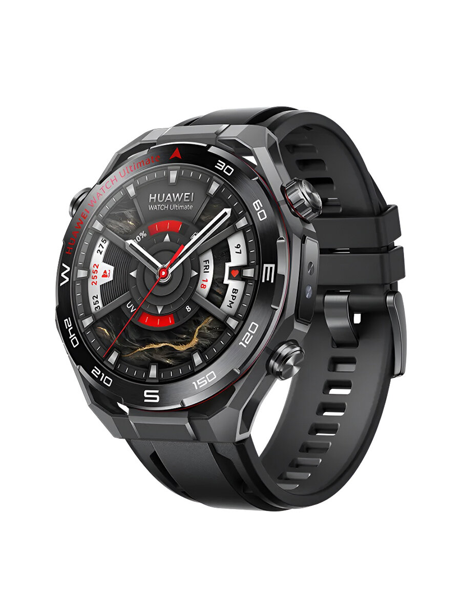 Смарт-часы HUAWEI Watch Ultimate 2, сапфировое стекло, поддержка eSIM, черный (55020GBK)