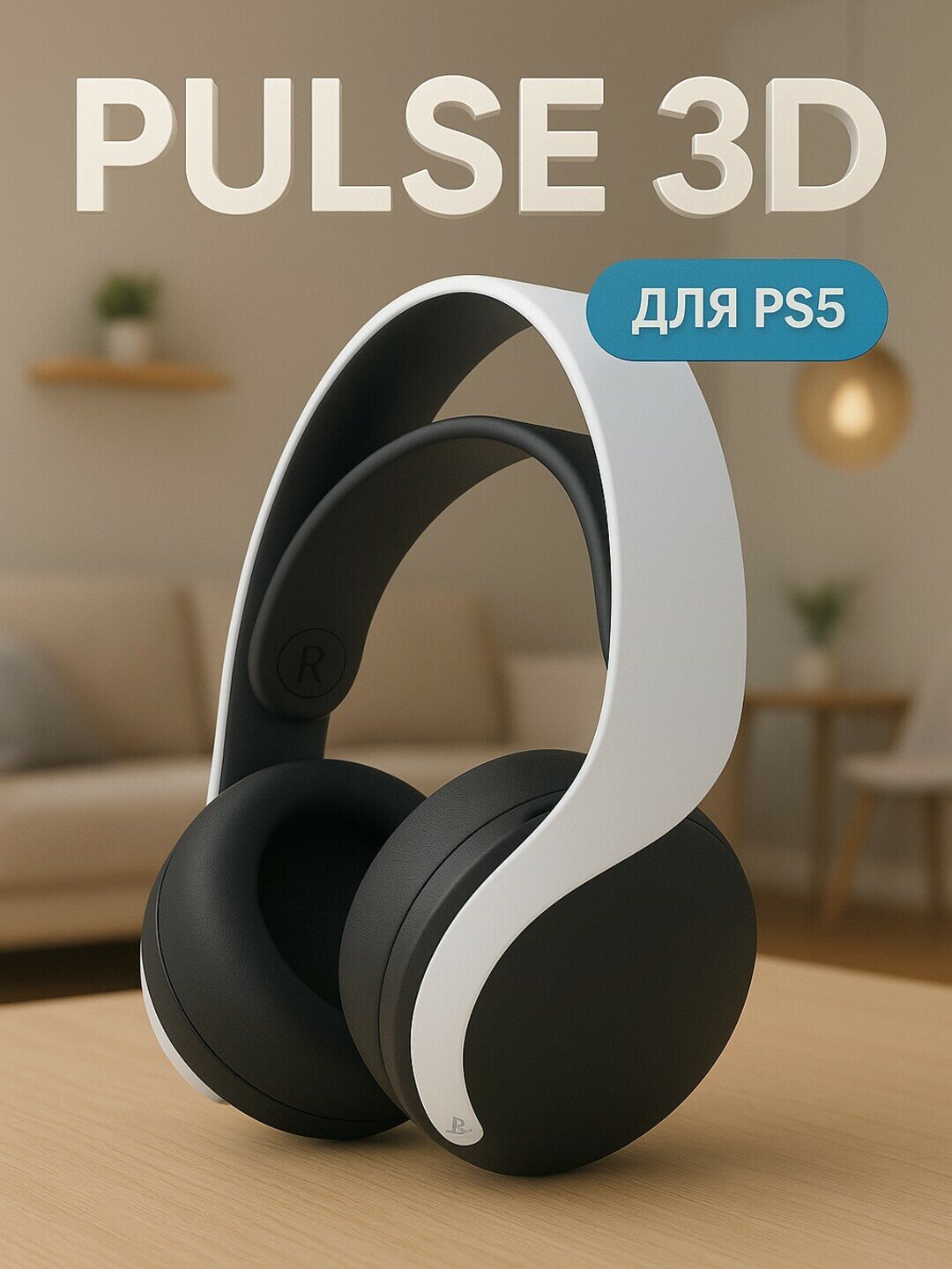 Беспроводные наушники Sony PULSE 3D, для Playstation 5 . Цвет белый