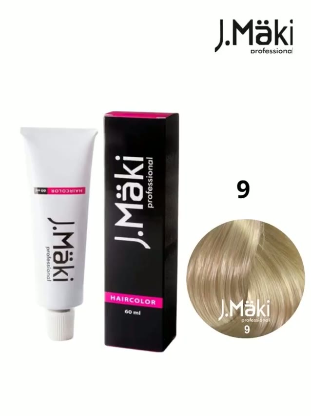 J.Maki 9.0 Блондин; cтойкая краска для волос 60 мл — фото 1