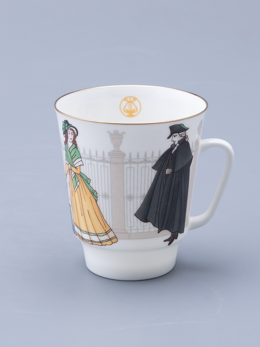 Кофейный сервиз, Опера Пиковая дама, форма Майская, трехпредметный, 165 мл, Императорский фарфоровый завод — фото 1