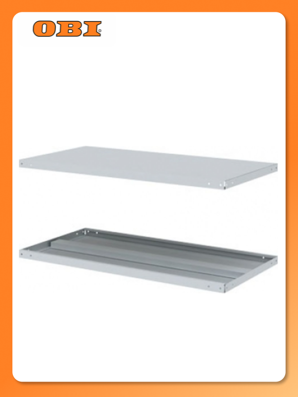 Полка пакс-металл МС-Титан сталь 100x40x40 см серебристая