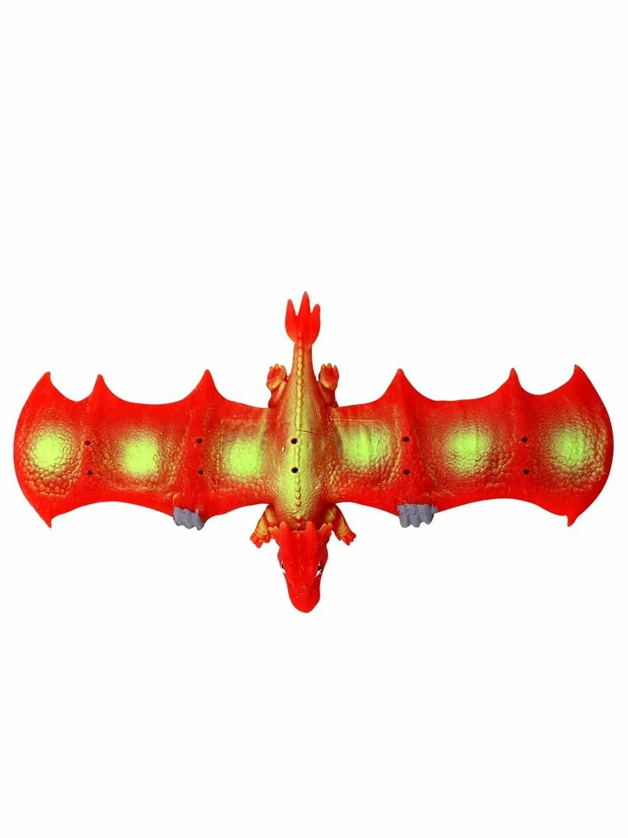 Тянучка слэп браслет Дракон 21 см красный — фото 1