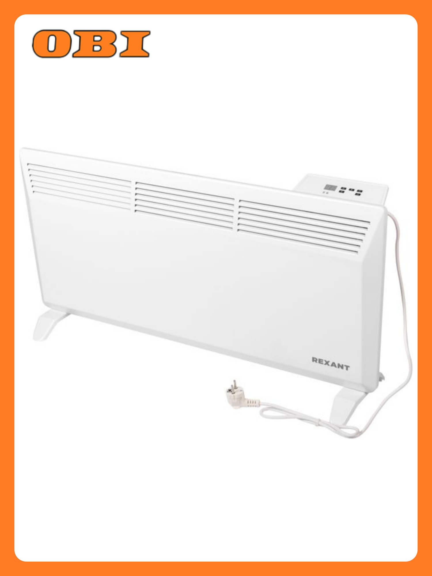 Электрический конвектор с электронным термостатом 2 кВт Х-монолит REXANT