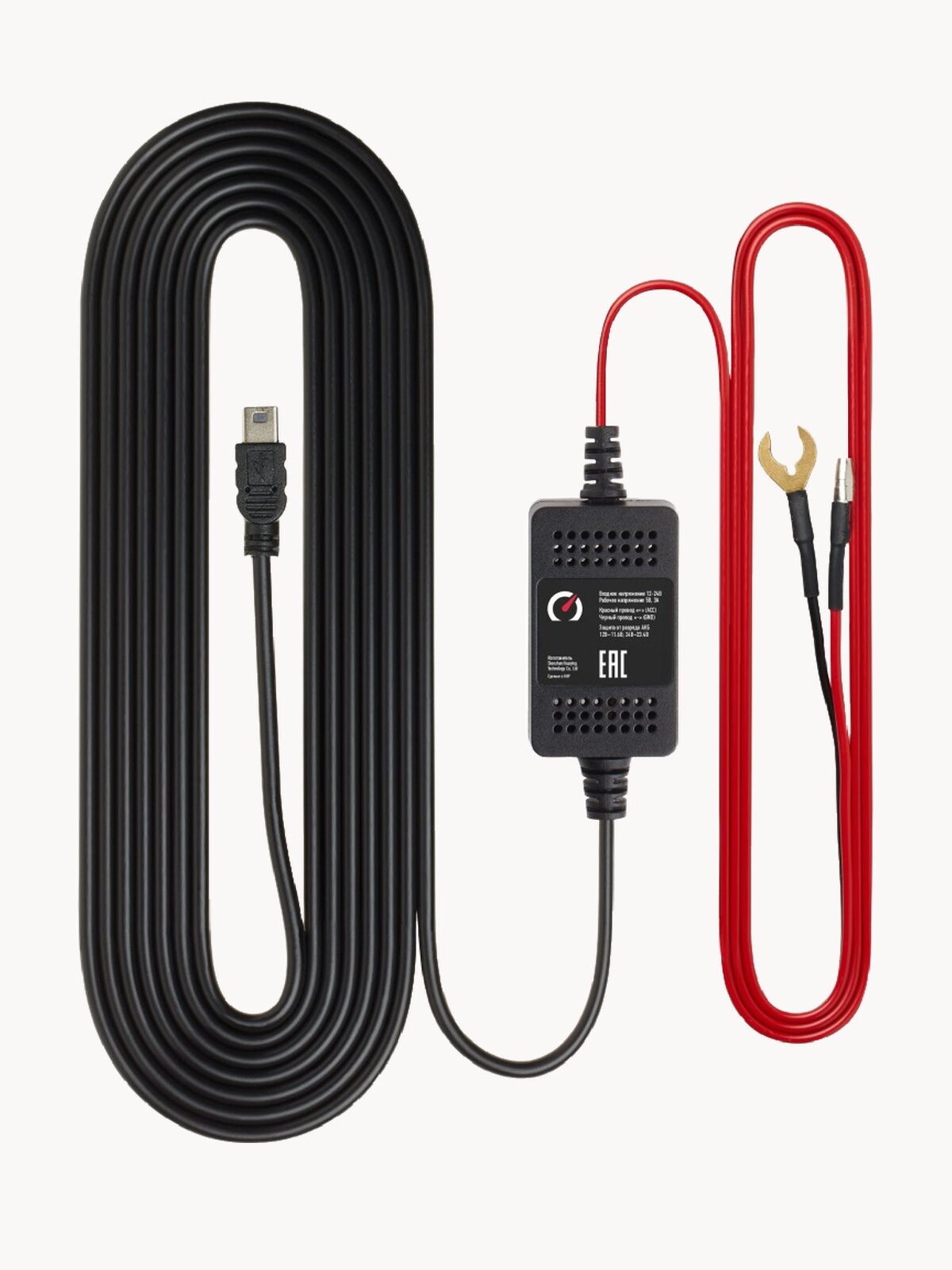 Адаптер для скрытого подключения видеорегистратора Roadgid Cord Mini / Micro / Type-C USB 12-24V, выход 5В, 3А