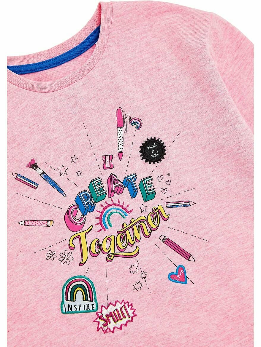 Лонгслив mothercare, размер 128, розовый — фото 1