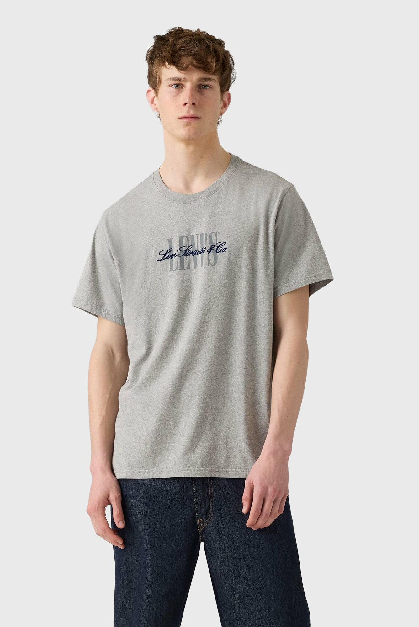 Футболка Levi's, размер XXL, серый