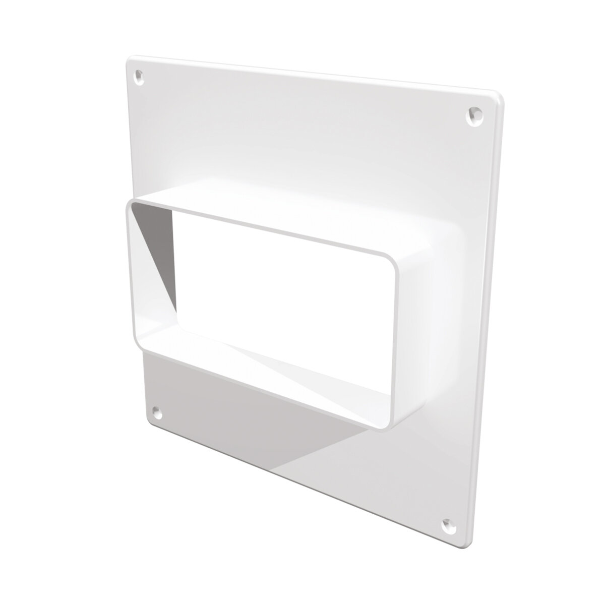 Площадка торцевая Эра горизонтальная 180х250 мм фланец 60х120 мм пластик