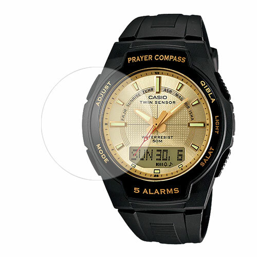 Скрин Мобайл защитный экран для часов Casio CPW-500H-9AV из гидрогелевая плёнка прозрачная