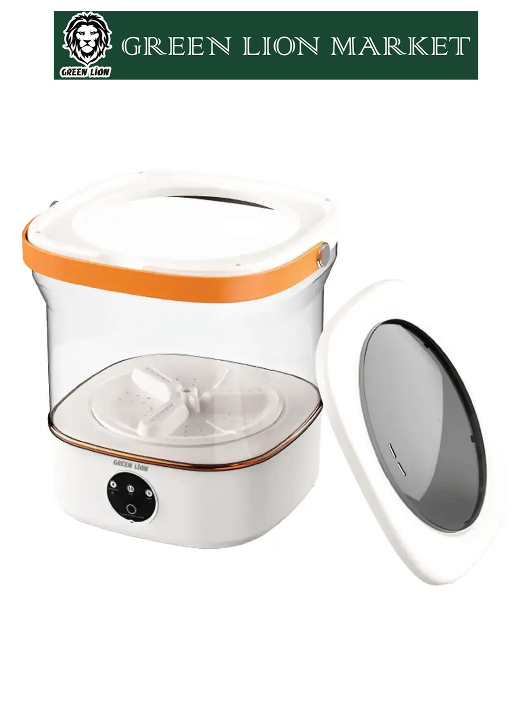 Стиральная машина GREEN LION, портативная, вертикальная загрузка, 12л