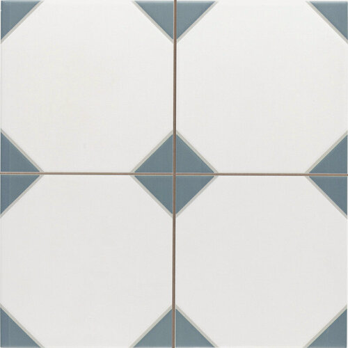 Изображение товара Керамический гранит Realonda Canterbury Blue 33*33 , квадратная, узор, матовая,33*33 см (цена за 1 м2)